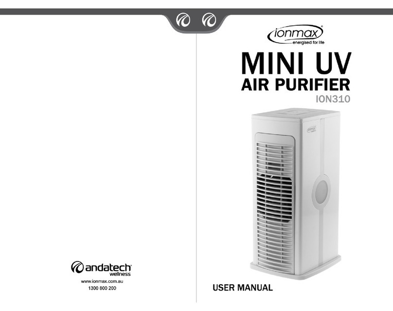 ionmax mini uv ion310 user manual