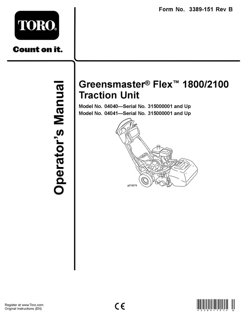 Toro Greensmaster Flex 1800 04040 Operator's manual