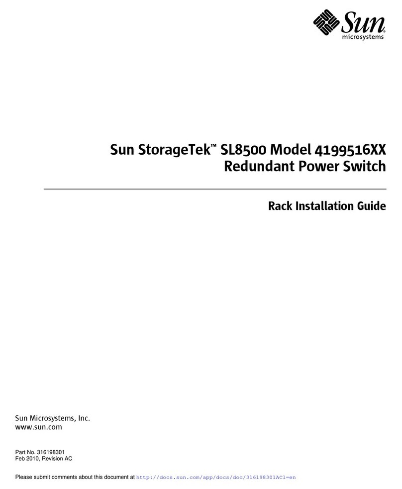 Sun Microsystems StorageTek SL8500 4199516XX User manual