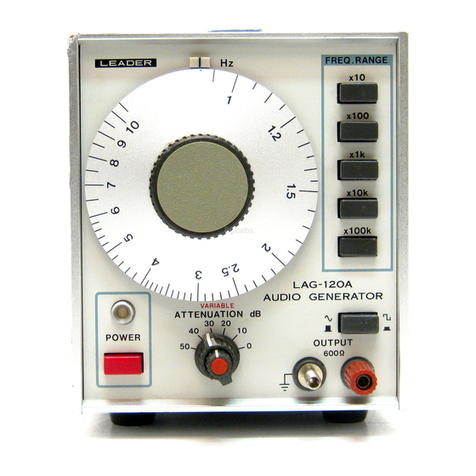 Leader Electronics Corp. LAG-120A instruction manual