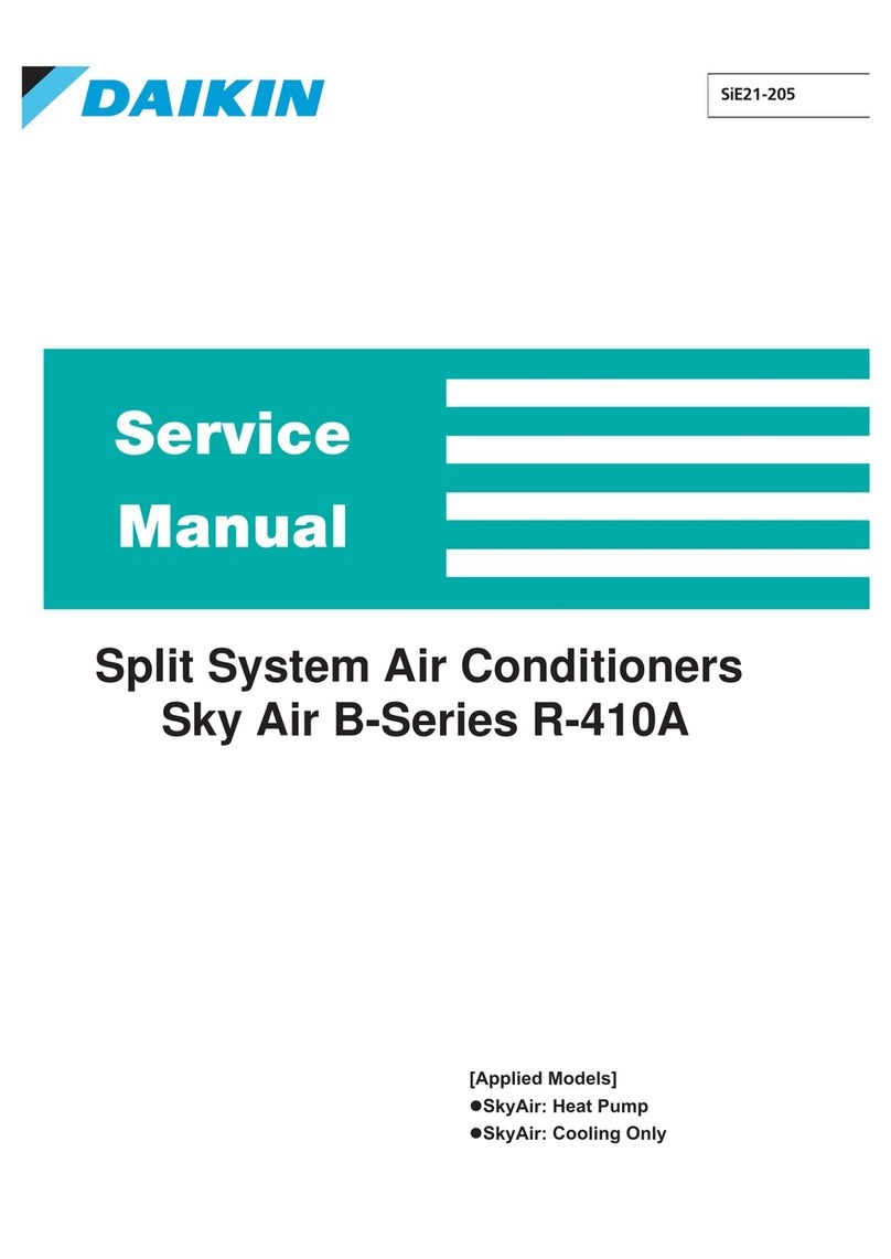Daikin Sky Air B-Series R-410A User manual