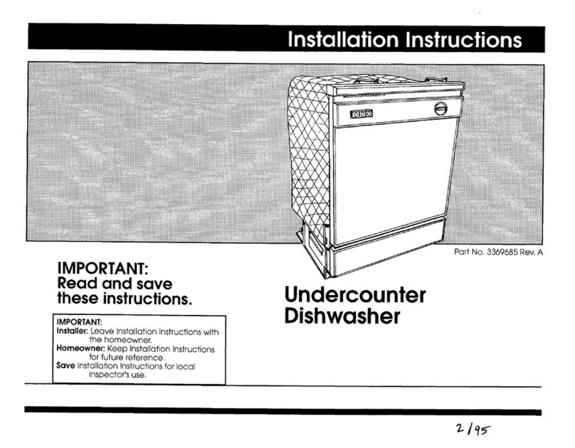Maytag 3369685 User manual