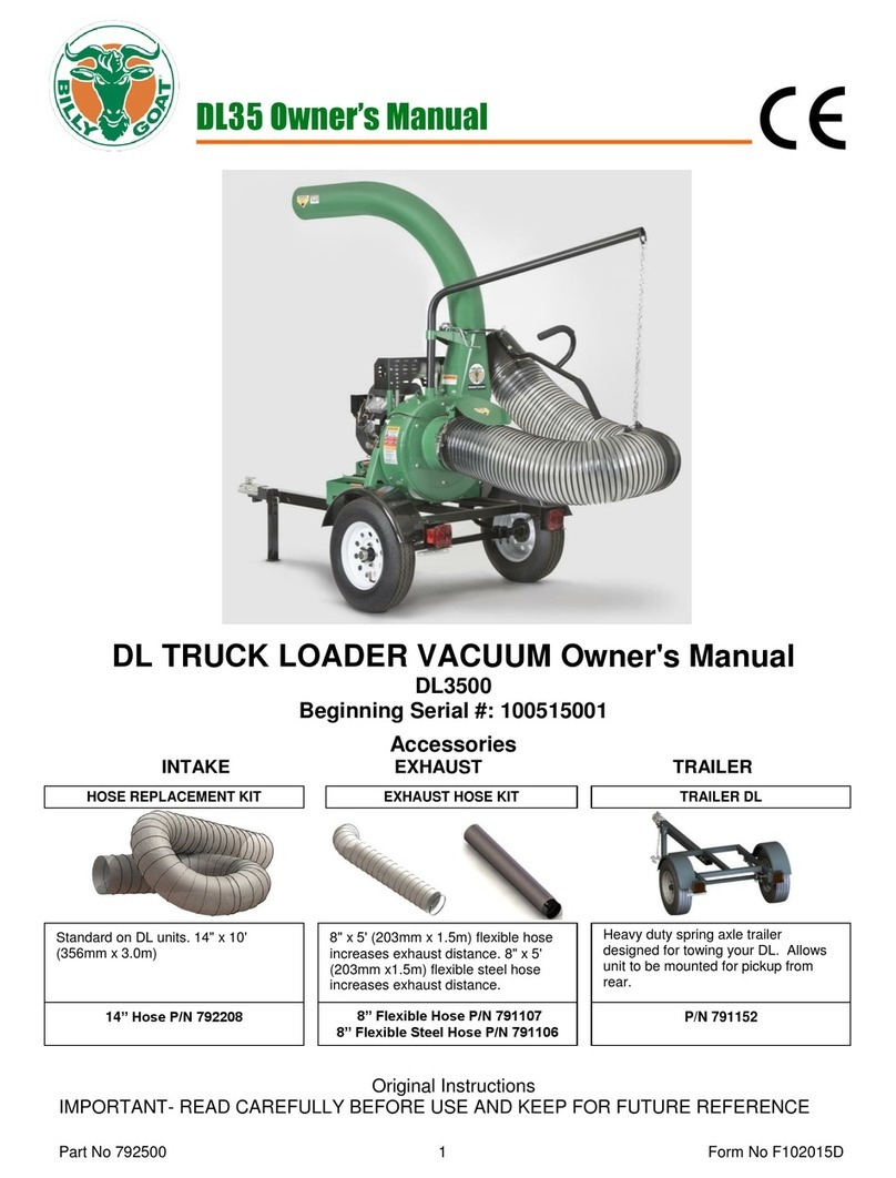 Billy Goat DL3500 owner's manual