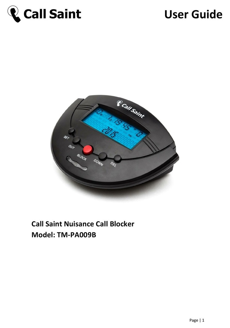 Call Saint TM-PA009B User manual