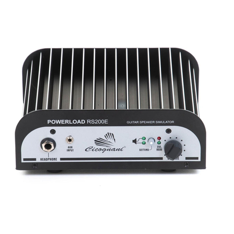 Cicognani PowerLoad RS200E User manual