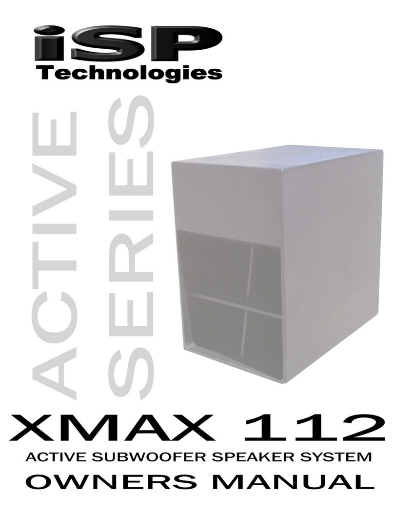 iSP Xmax 112 owner's manual