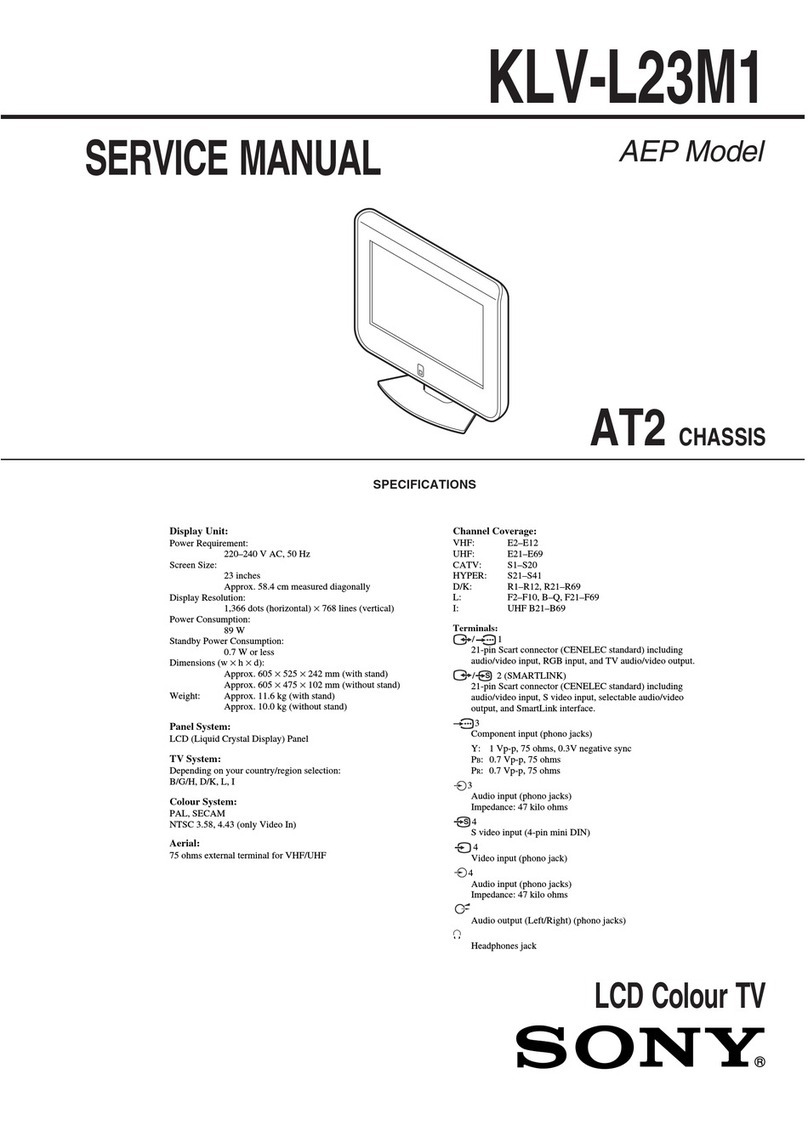 Sony WEGA KLV-L23M1 User manual