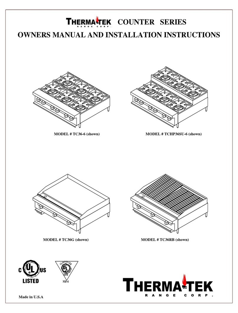 Therma-tek TC36-6 Owner's manual and installation instructions