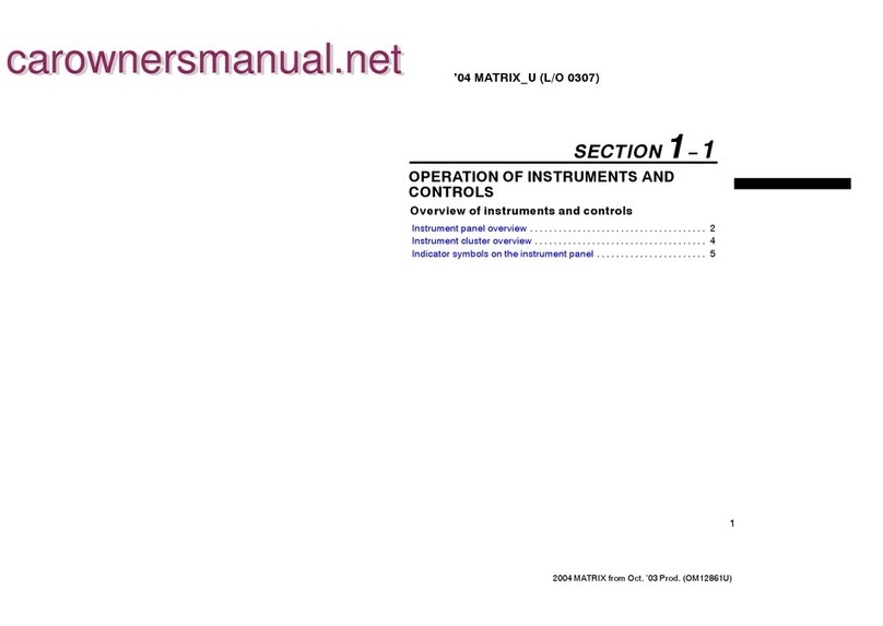 Toyota Prius HSD 2004 User manual