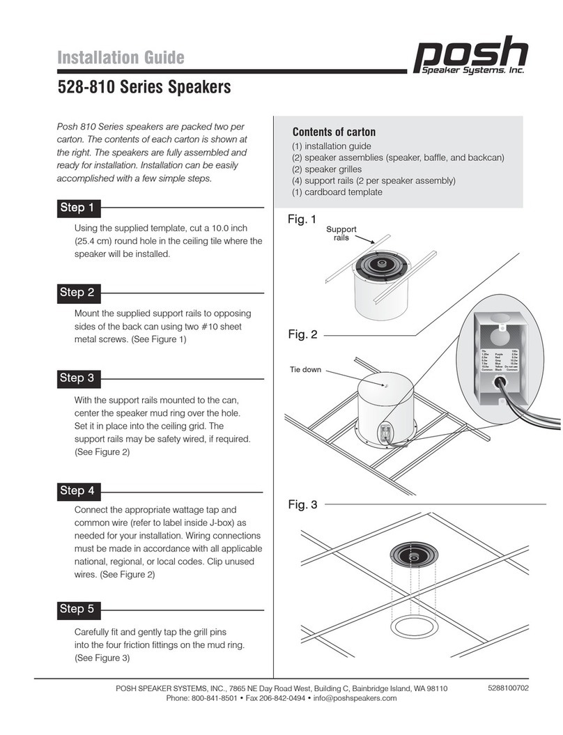 Posh 528-810 Series installation guide