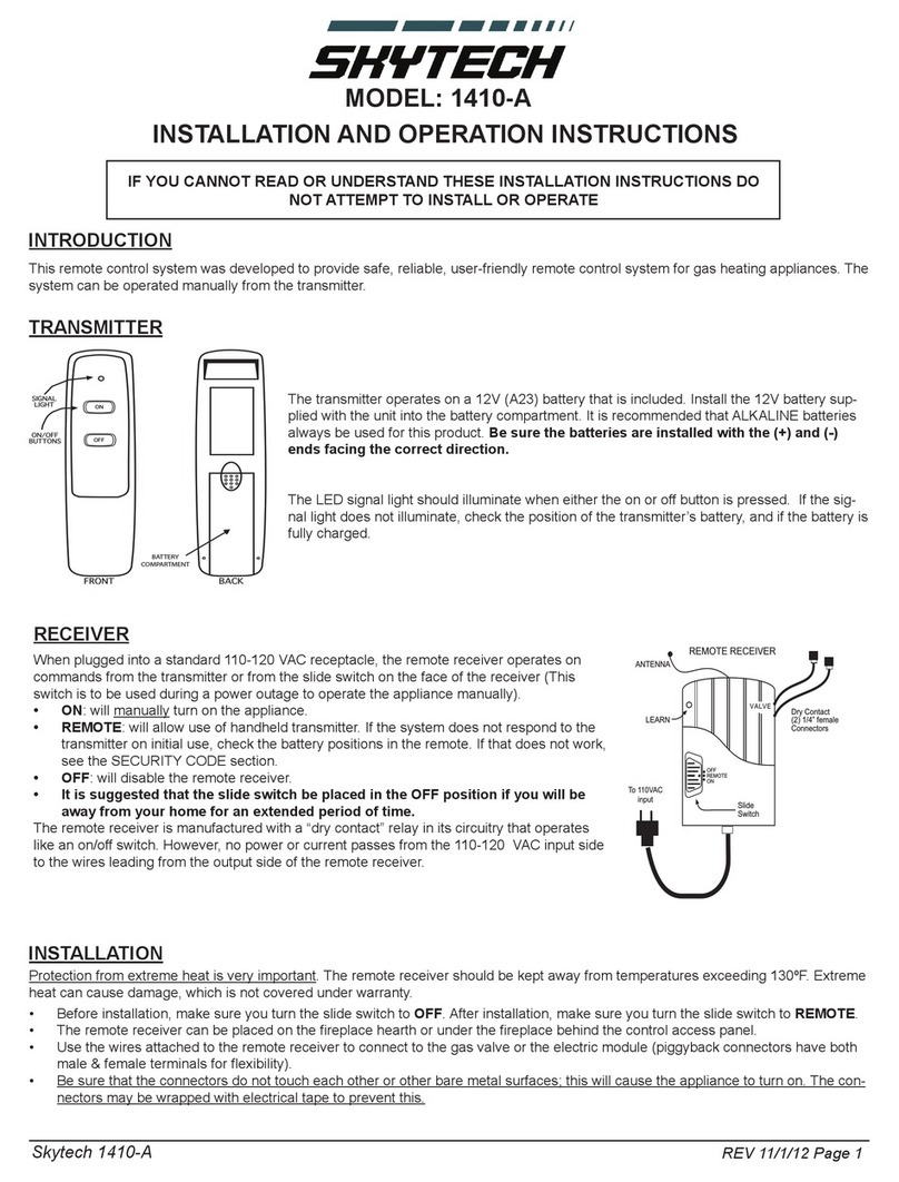 Skytech 1410-A Owner's manual
