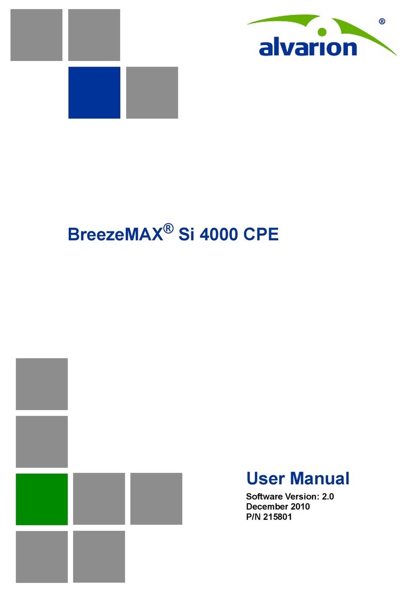 Alvarion BreezeMAX Si 4000 CPE user manual