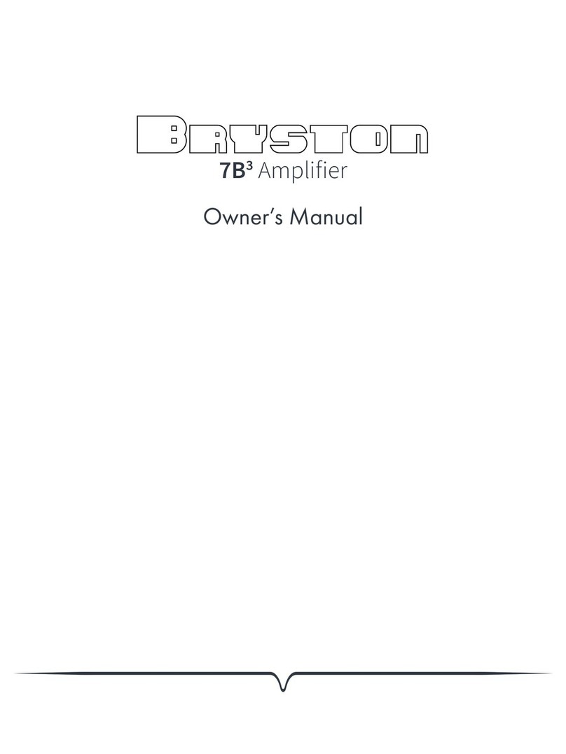 Bryston 7b3 User manual
