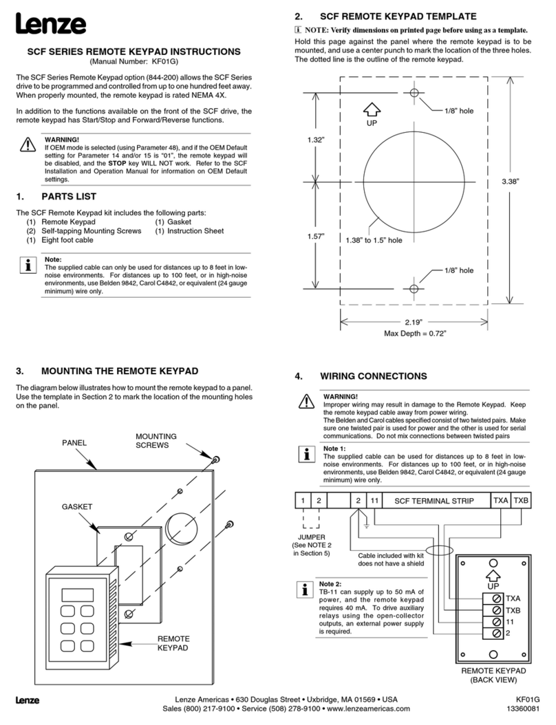 Lenze KF01G User manual