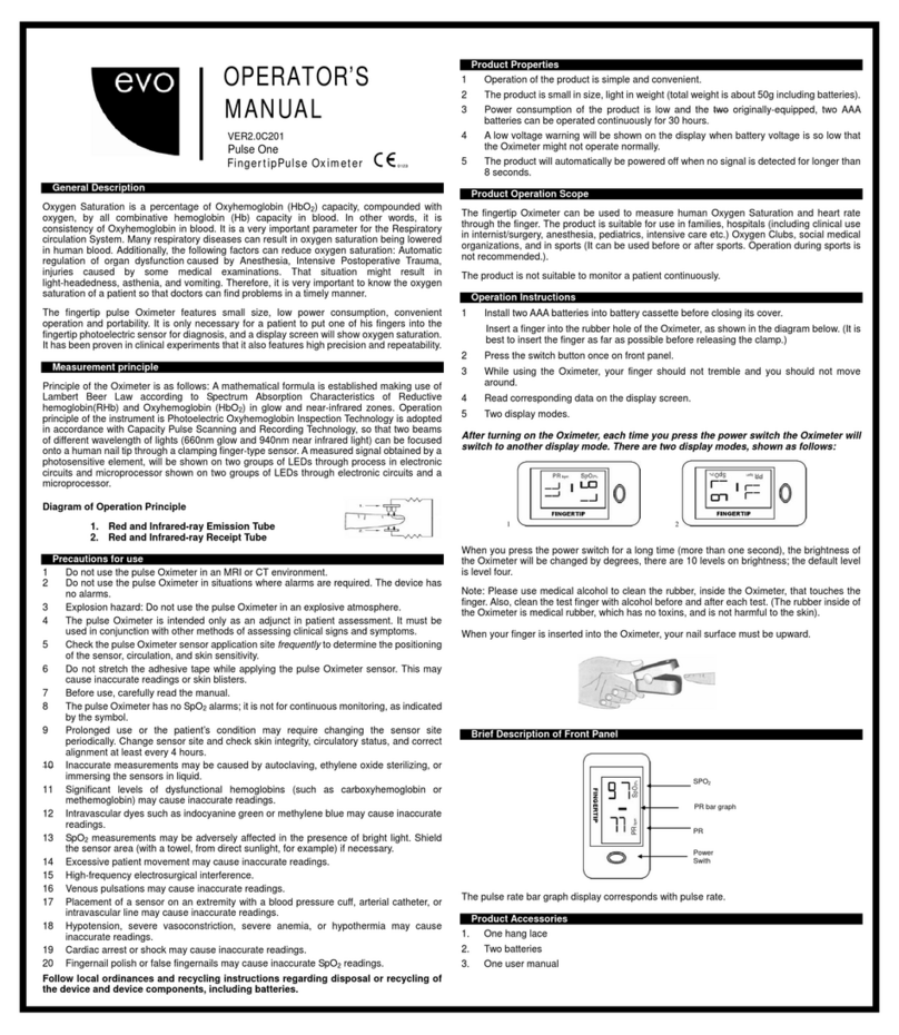 Evo Pulse One Operator's manual