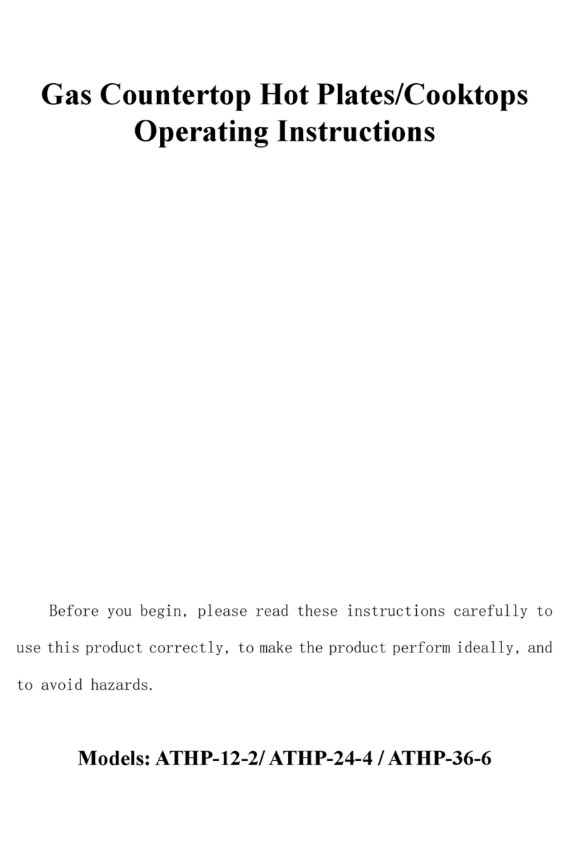 Atosa ATHP-12-2 operating instructions