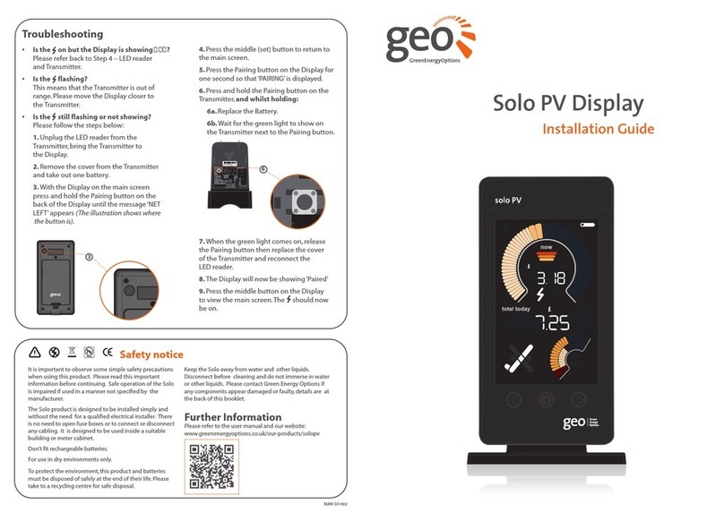 Geo MAN-SO-002 User manual