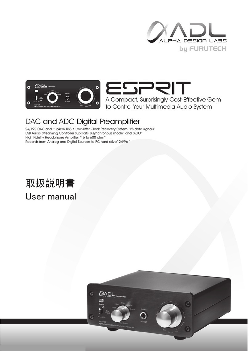 Alpha Design Labs Esprit User manual