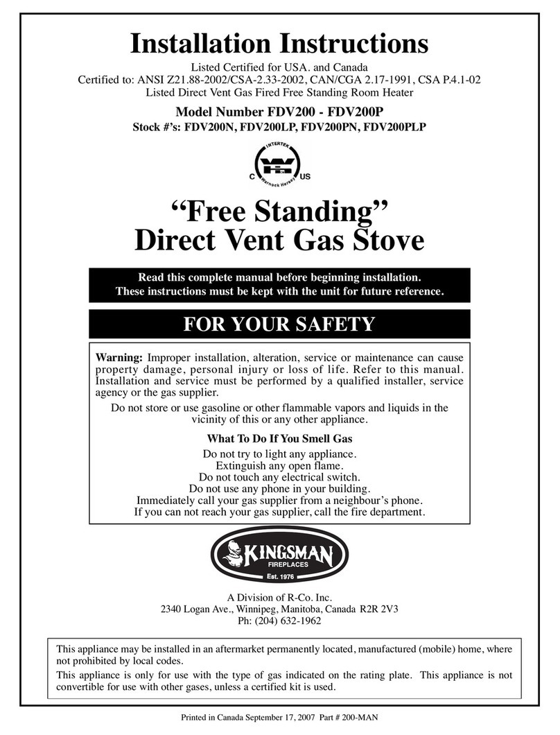 Kingsman FDV200N installation instructions