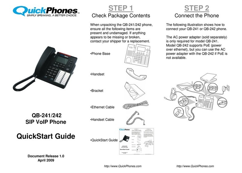 quickphones QB-241 quick start guide