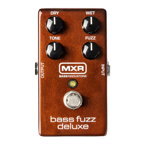 mxr M84 BASS FUZZ DELUXE Manual mxr M84 BASS FUZZ DELUXE Manual