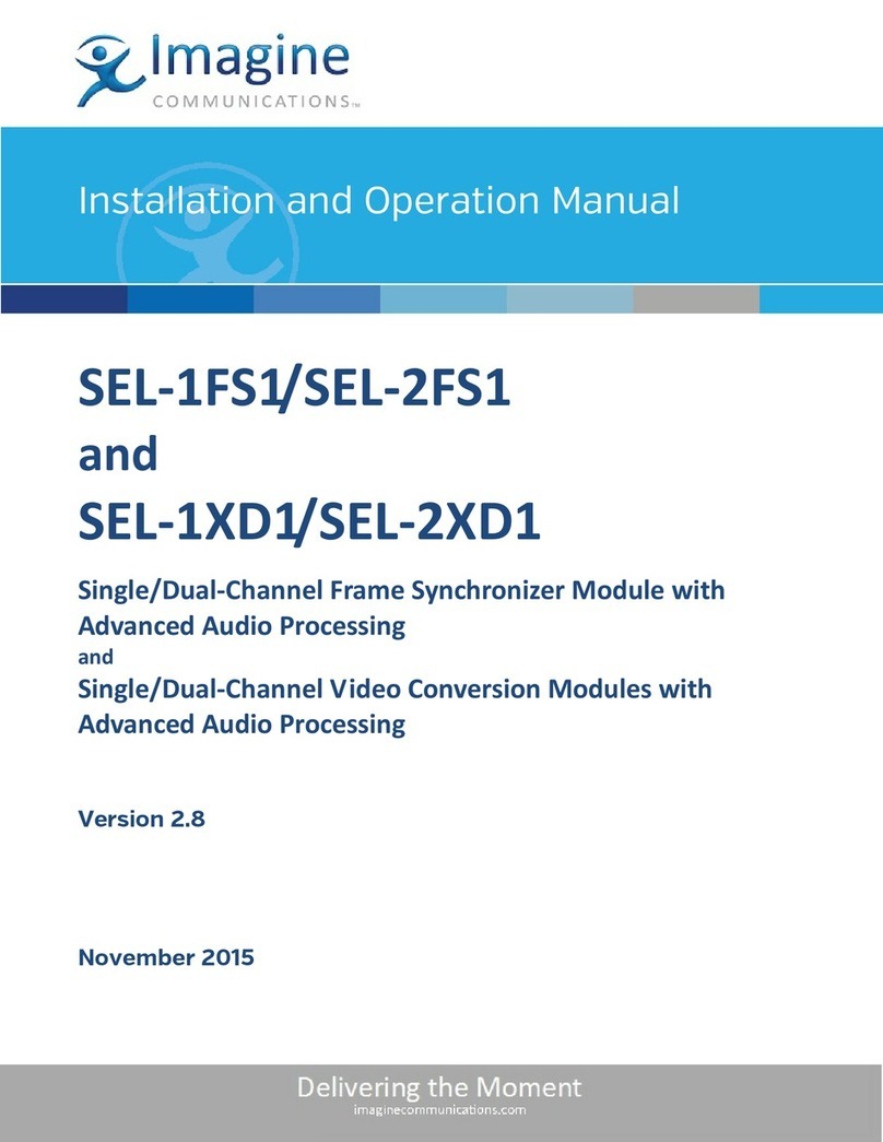 Imagine SEL-2FS1 Installation and operation manual Imagine SEL-2FS1 Installation and operation manual