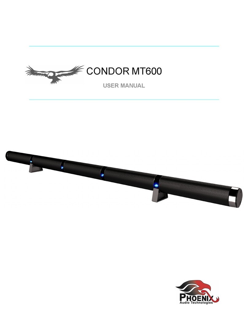 Phoenix Audio Technologies CONDOR MT600 user manual