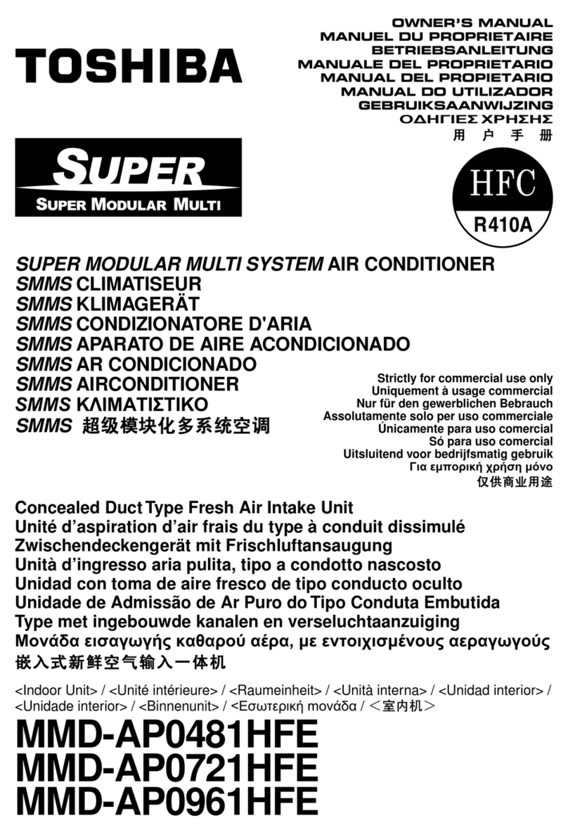 Toshiba MMD-AP0481HFE User manual Toshiba MMD-AP0481HFE User manual
