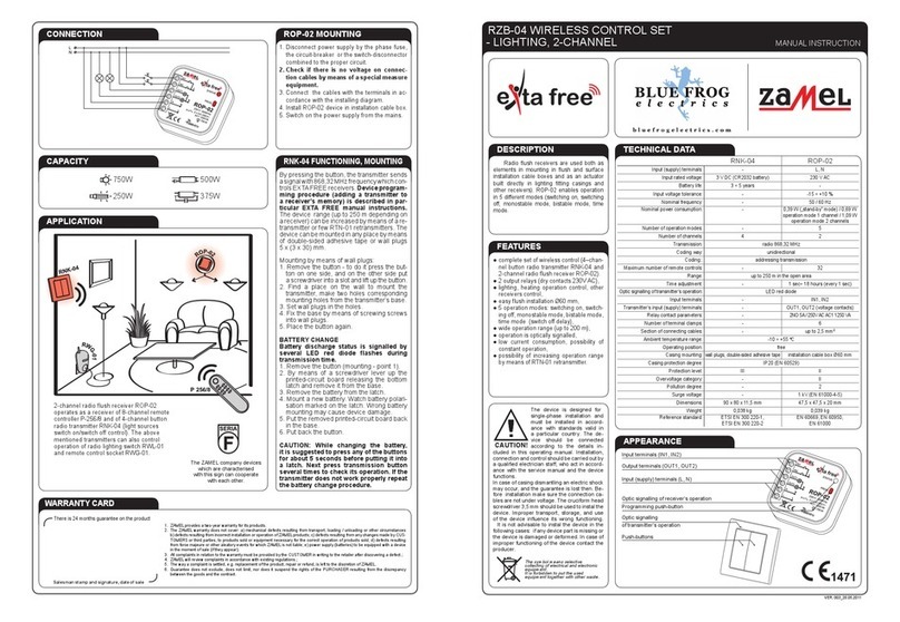 Zamel EXTA FREE RNK-04 Manual instruction