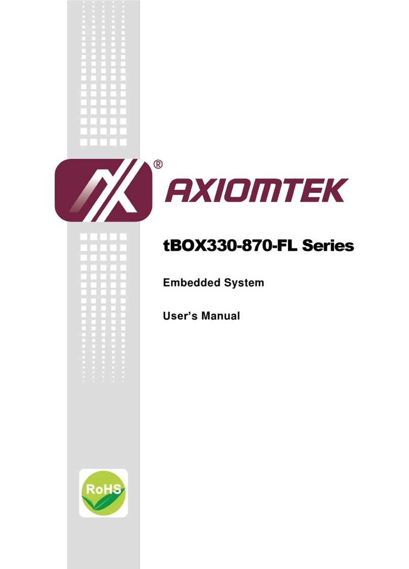 AXIOMTEK tBOX330-870-FL Series user manual