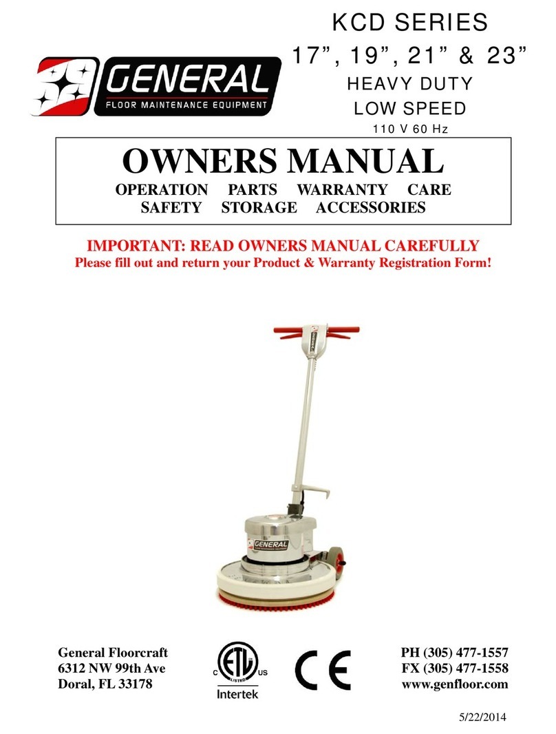 General KCD series owner's manual