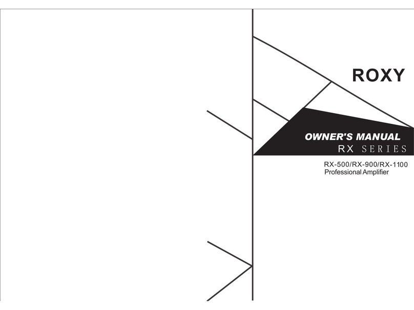 Roxy RX-1100 owner's manual