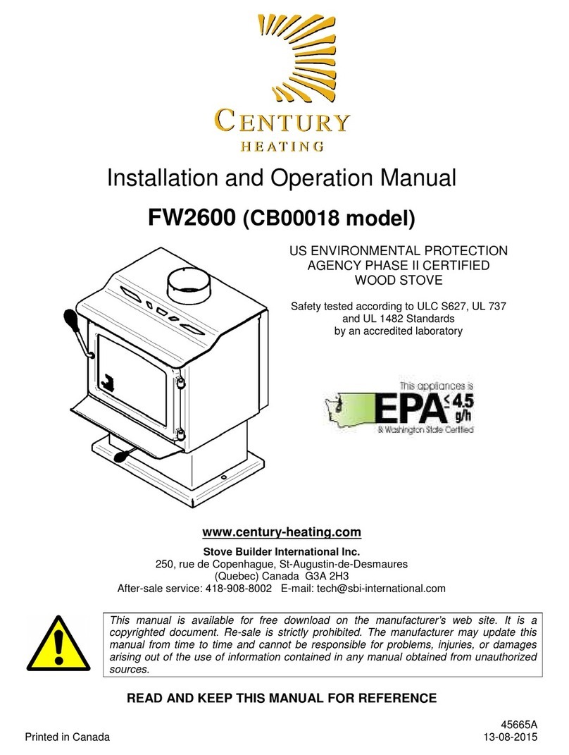 Century FW2600 Installation and operation manual