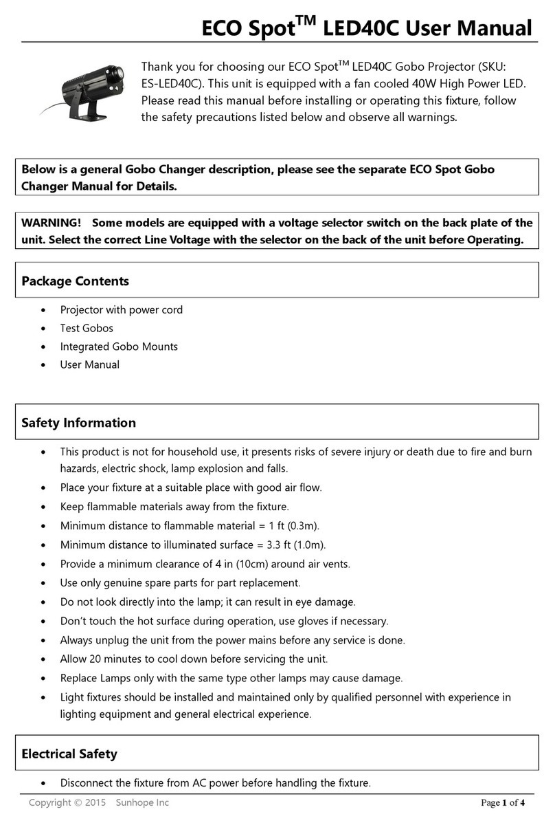 Gobo LED40C ECO Spot user manual