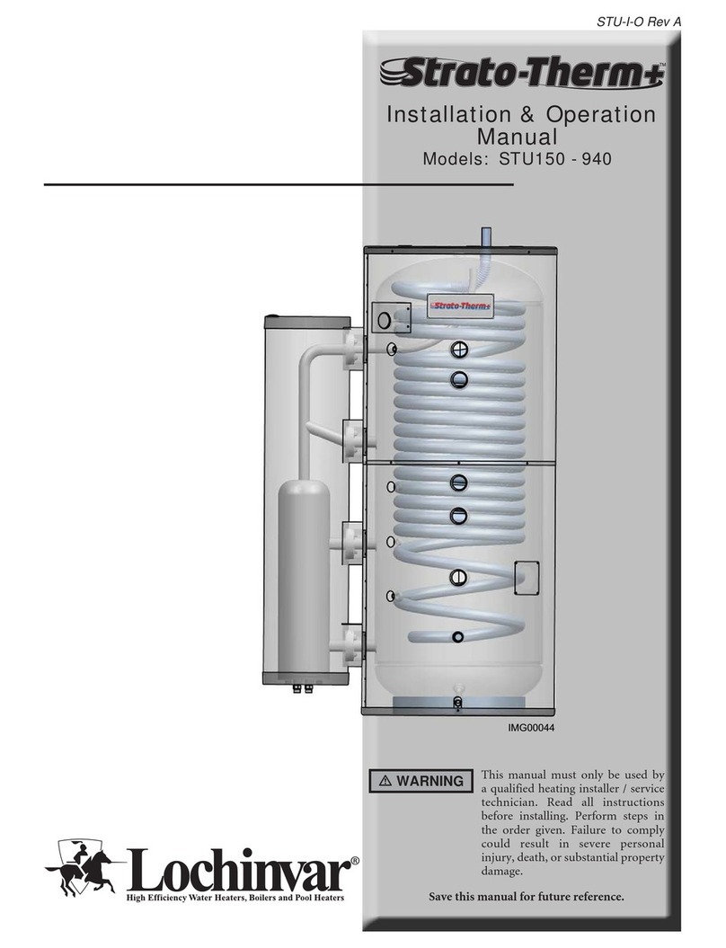 Lochinvar Strato-Therm+ STU150 Installation & operation manual