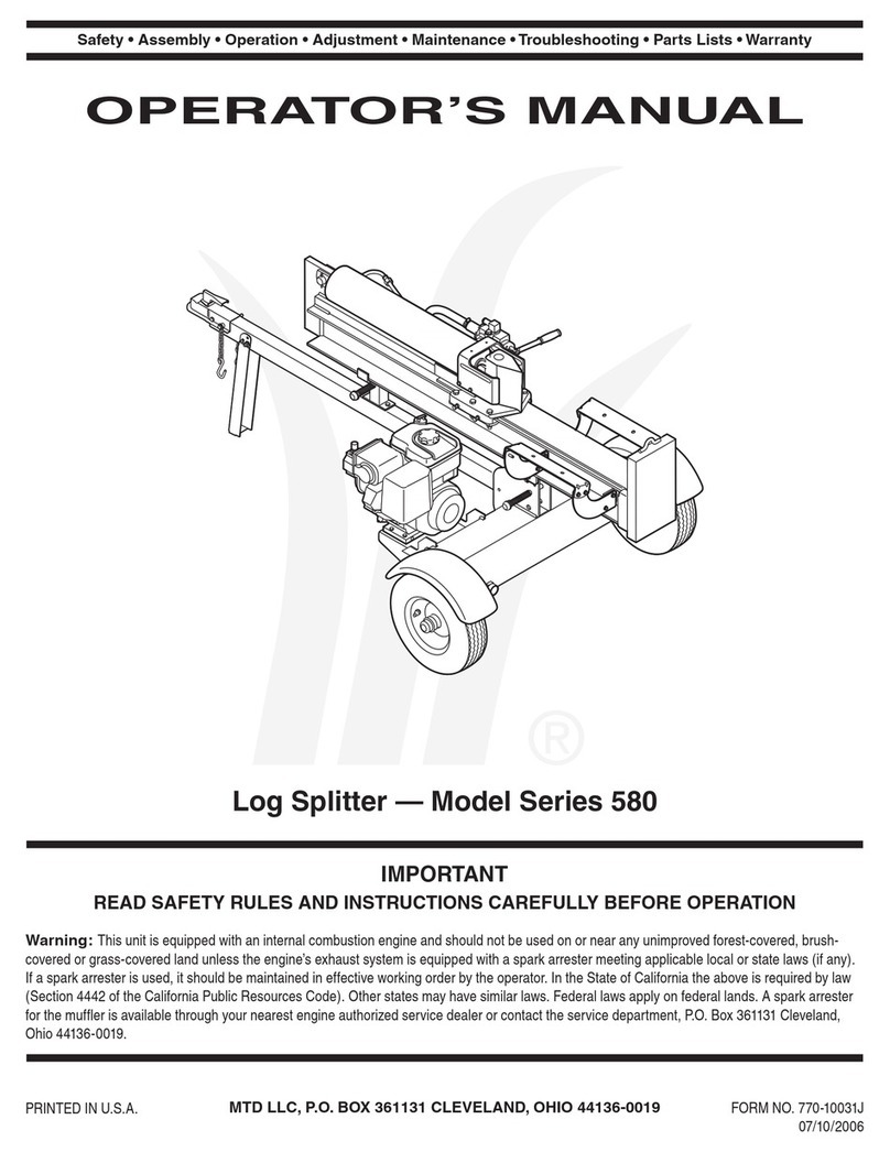 MTD Series 580 Operator's manual