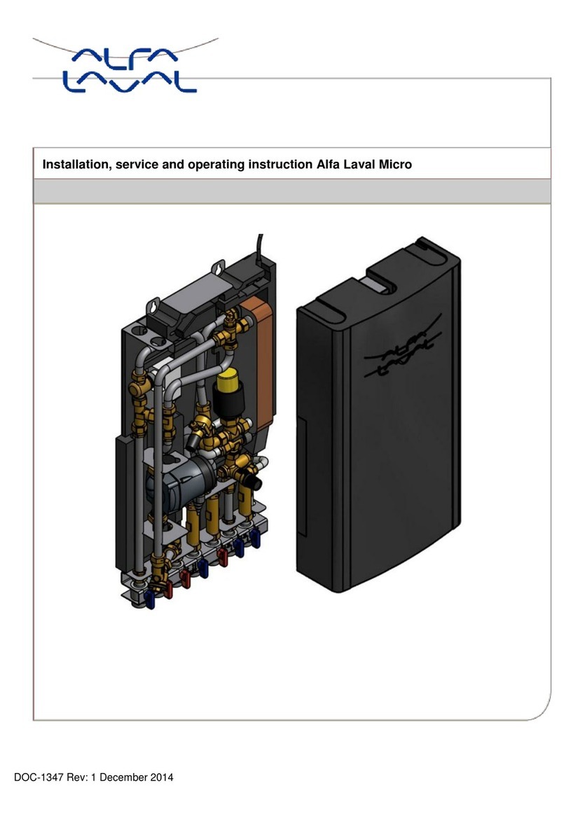 Alfalaval Micro STC Installation, service and operating instruction Alfalaval Micro STC Installation, service and operating instruction