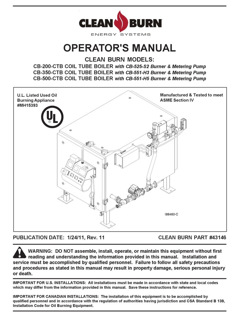 Cleanburn CB-200-CTB User manual