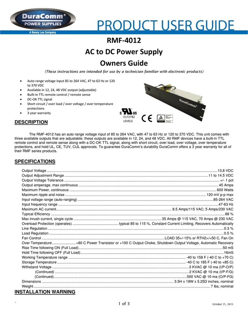 DuraComm RMF-4012 owner's guide