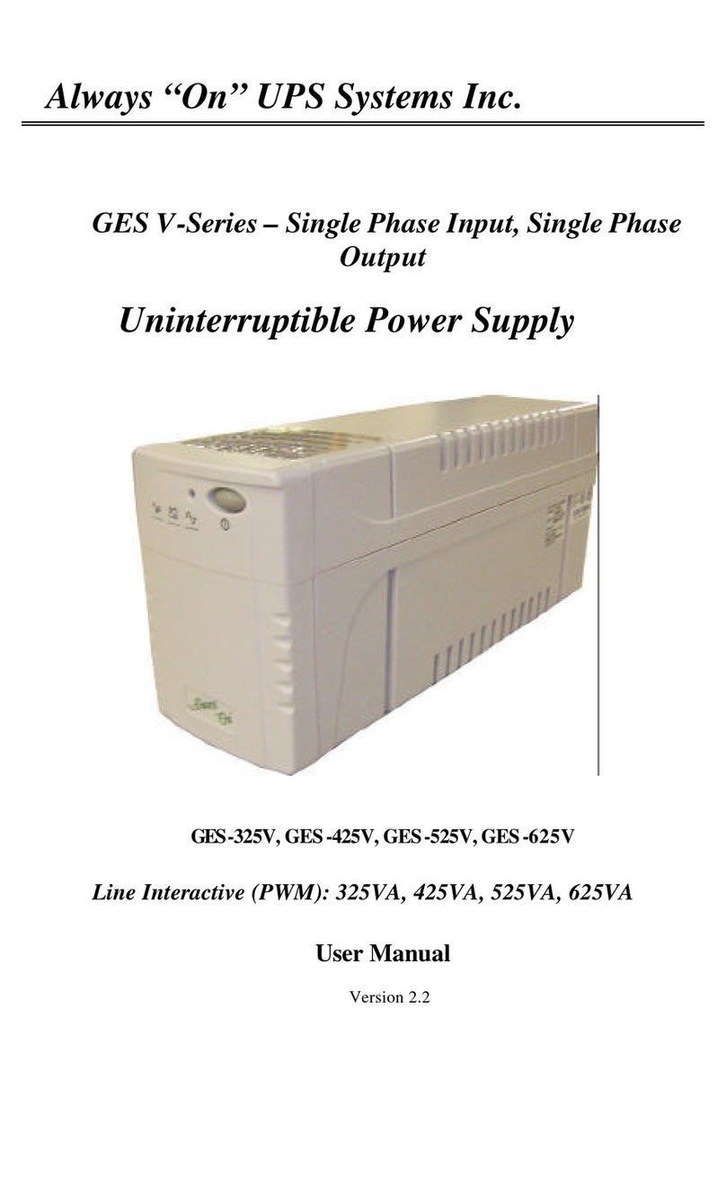 Always “On” UPS GES-325V user manual