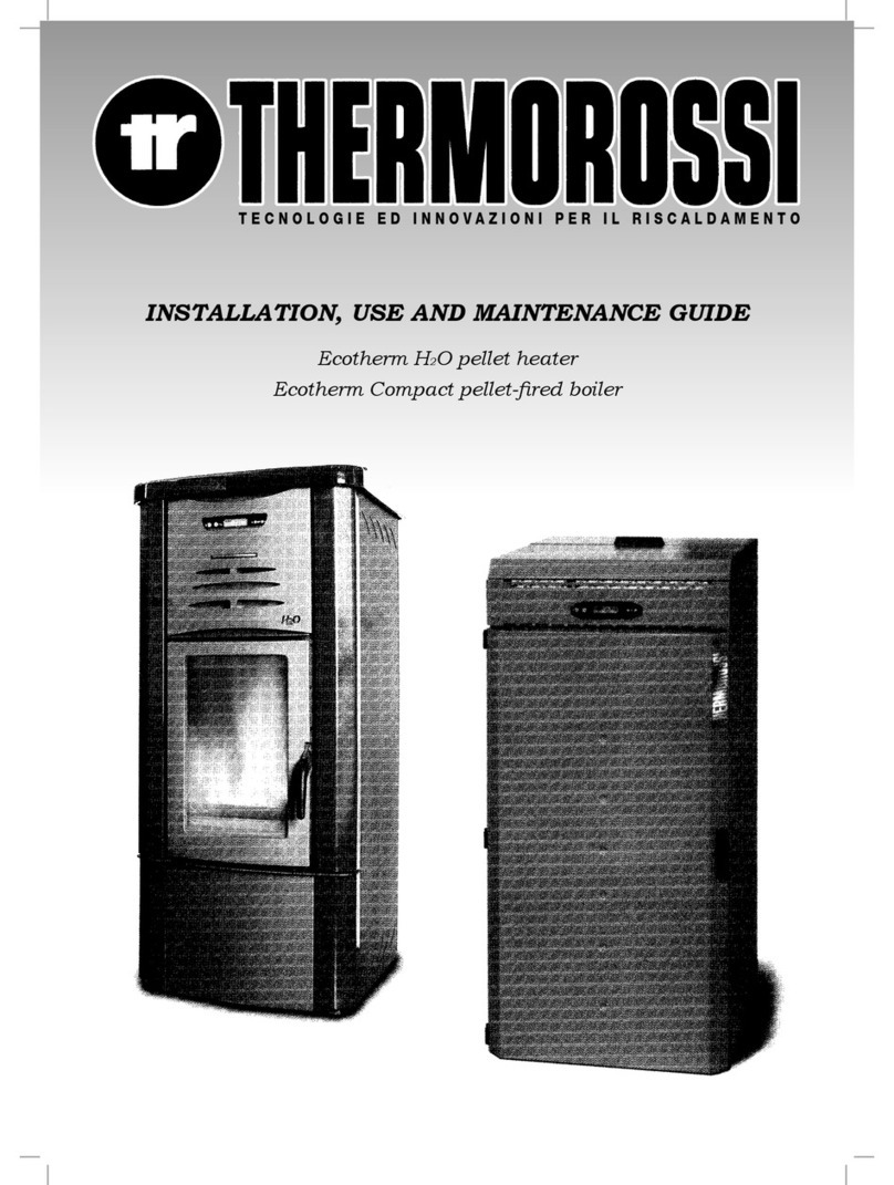 THERMOROSSI Ecotherm H2O Installation, use and maintenance manual