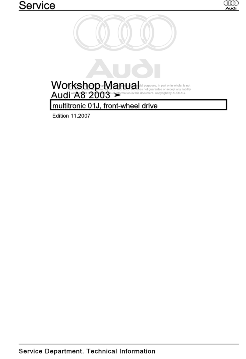 Audi 2003 A8 Instruction manual