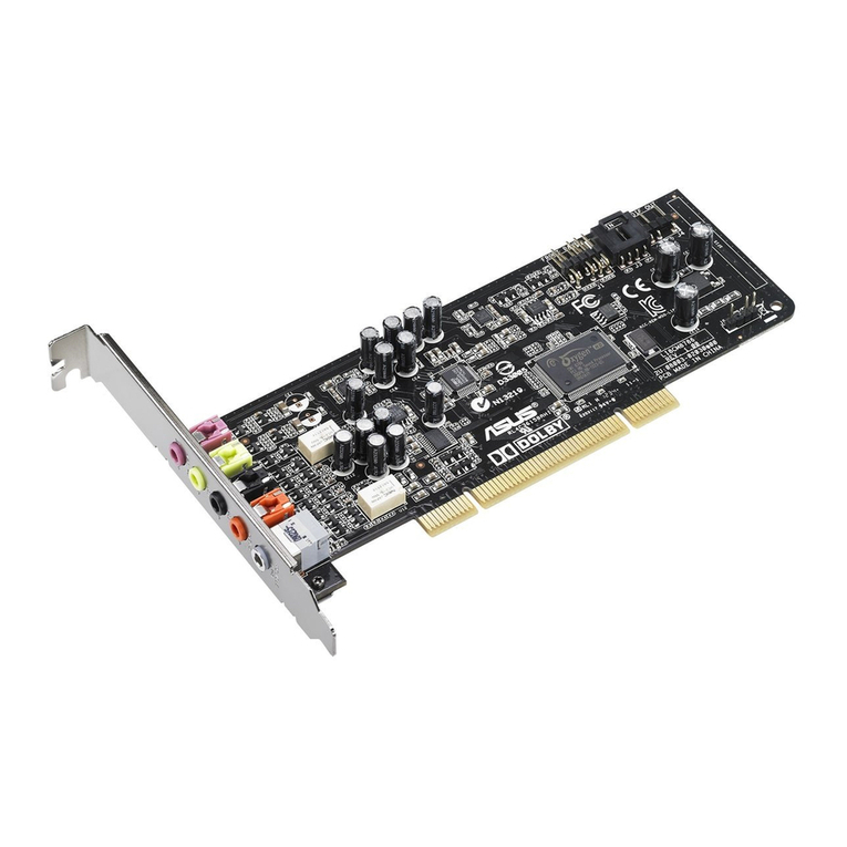 Asus Xonar DG SI user manual
