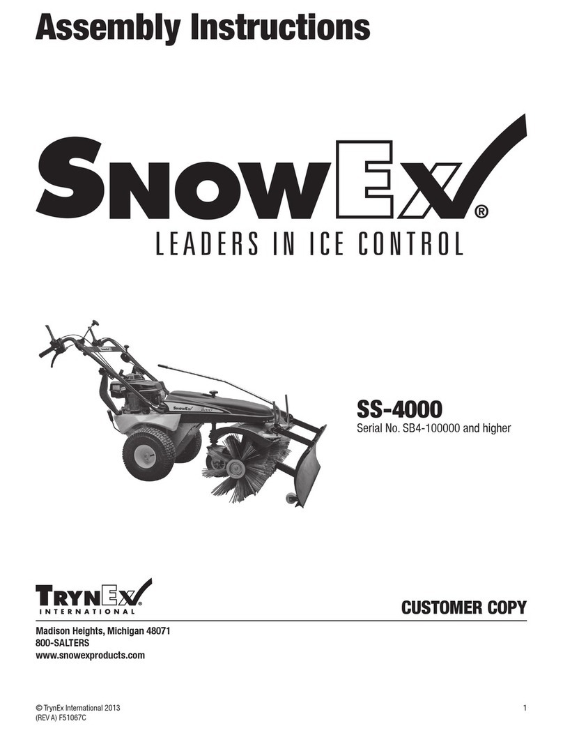 SnowEx SS-4000 Assembly instructions