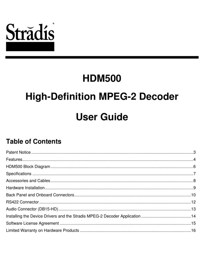 Stradis HDM500 user guide