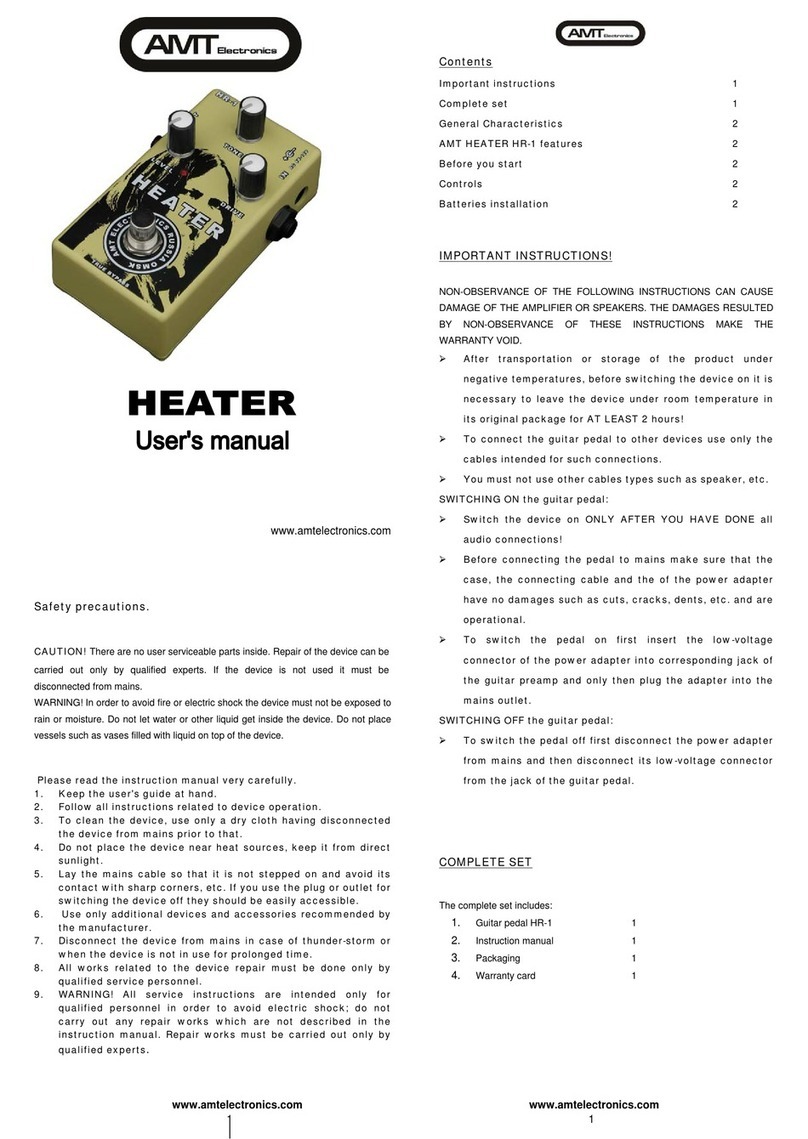 AMT HEATER HR-1 user manual