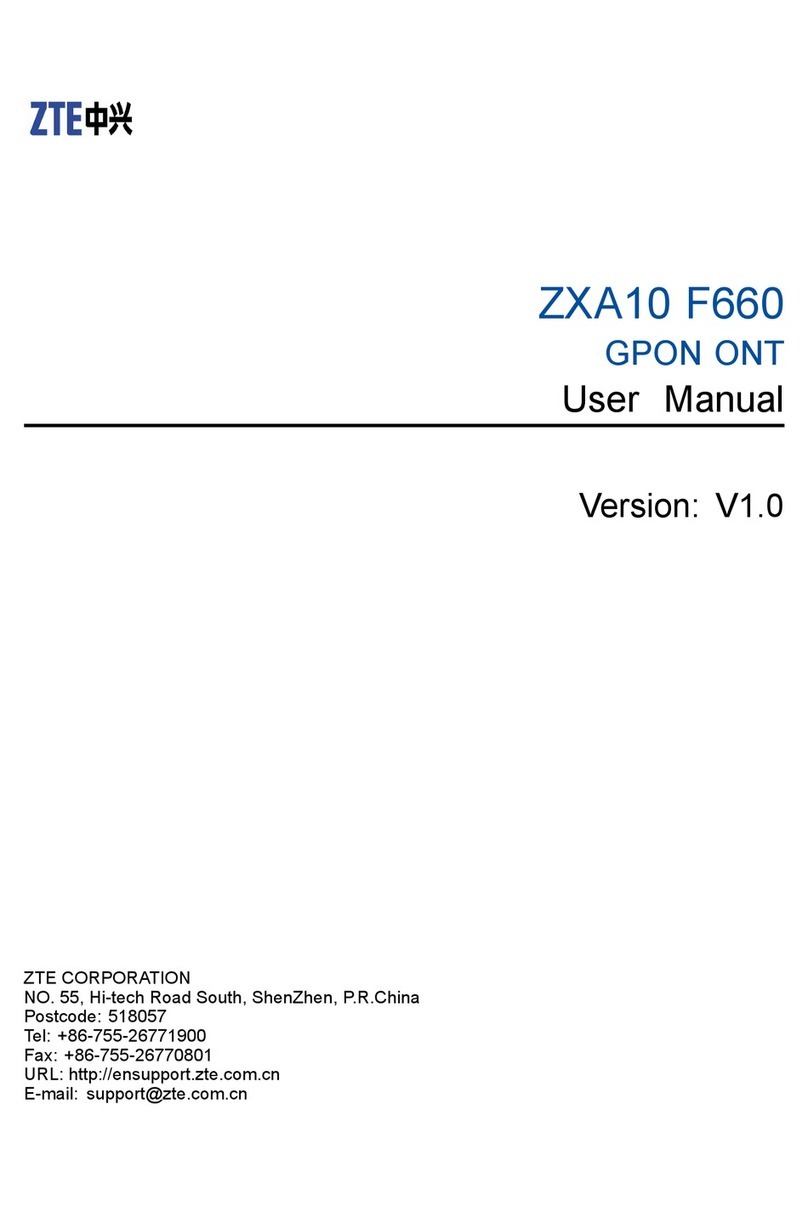 Zte ZXA10 F660 User manual
