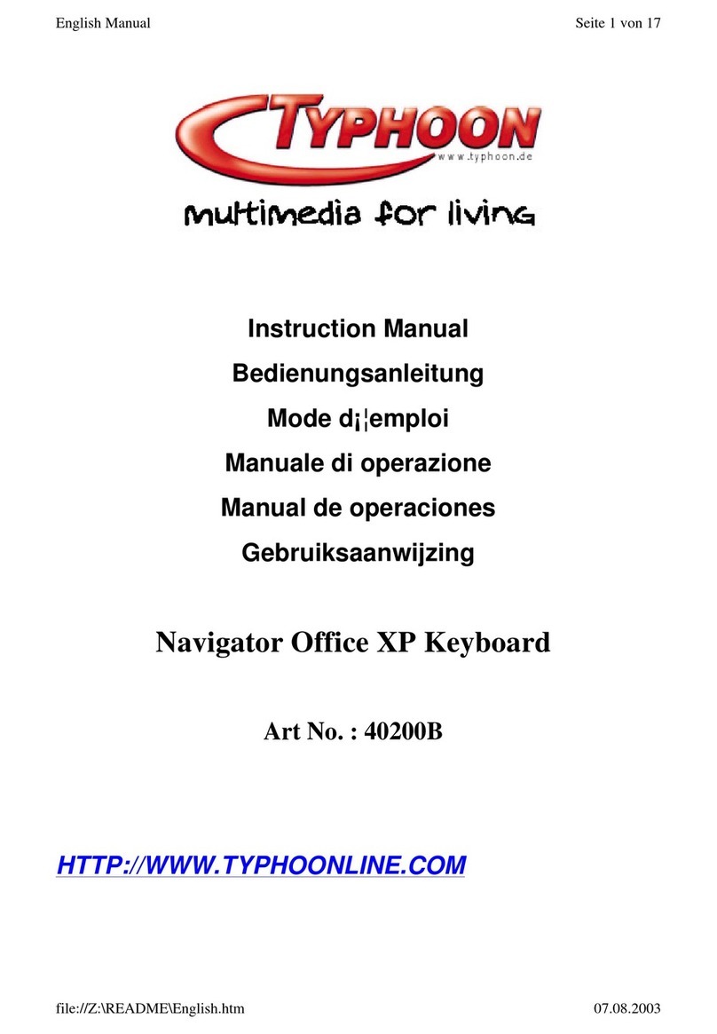 TYPHOON 40200B instruction manual