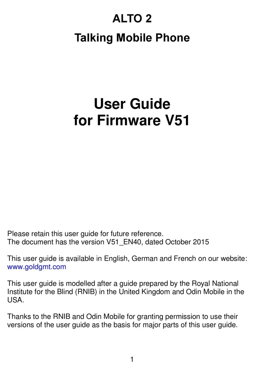 gold GMT ALTO 2 User manual