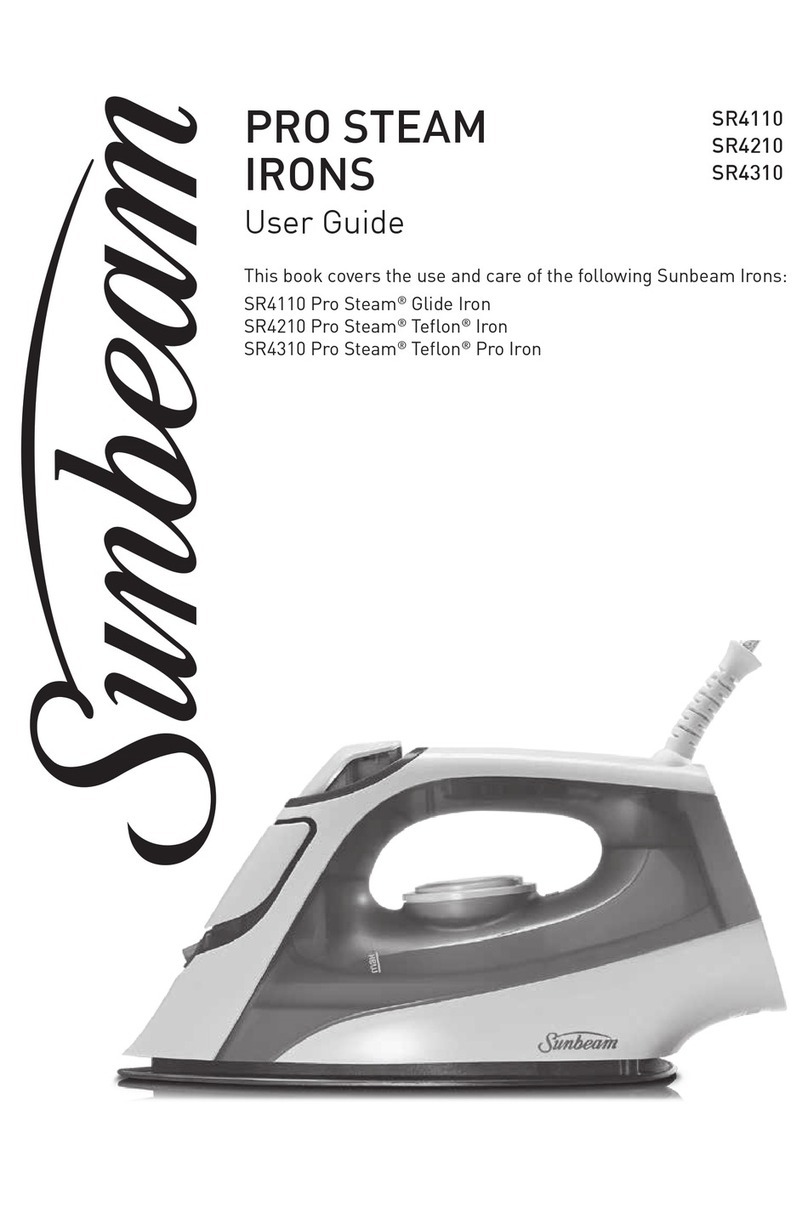 Sunbeam Pro Steam SR4110 User manual